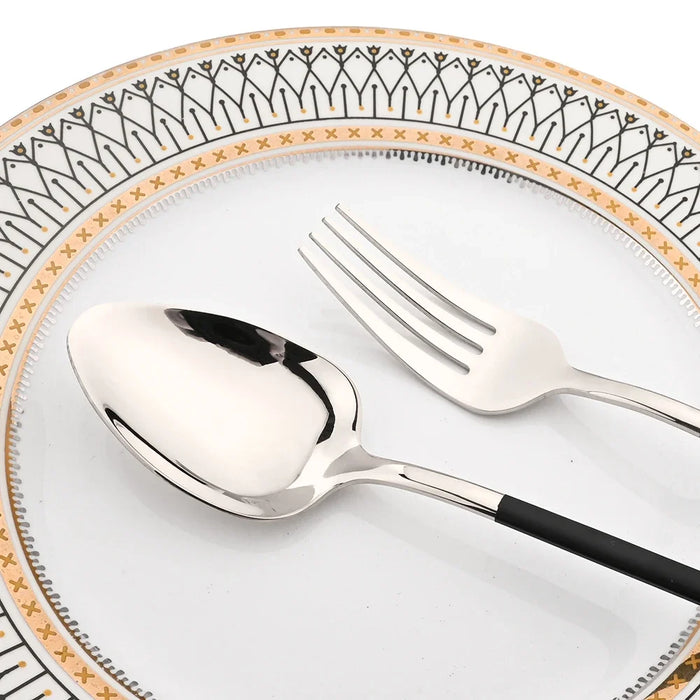 24 Piece Stainless Steel Cutlery Set For Western Dining