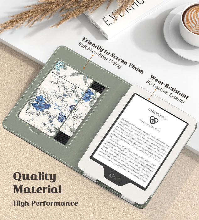 For 6 Inch Kindle 11Th Generation 2024 / 2022 Release / 10Th / 8Th Gen 2019 / 2016 Ultra Lightweight Pu Shell Case