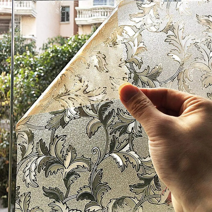 Brown Leaf Privacy Film For Windows - Home / Office Decor