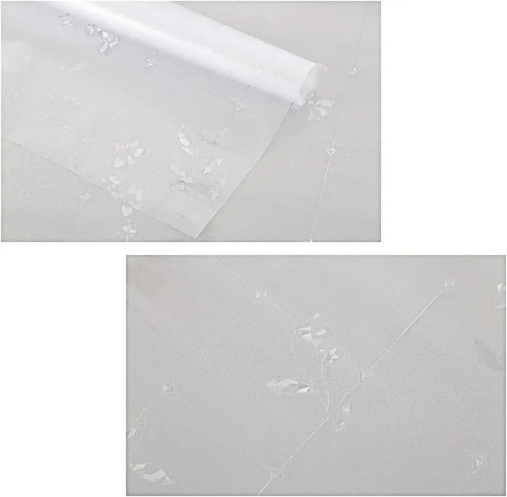 Flower Privacy Window Film - Decorative Glass Stickers