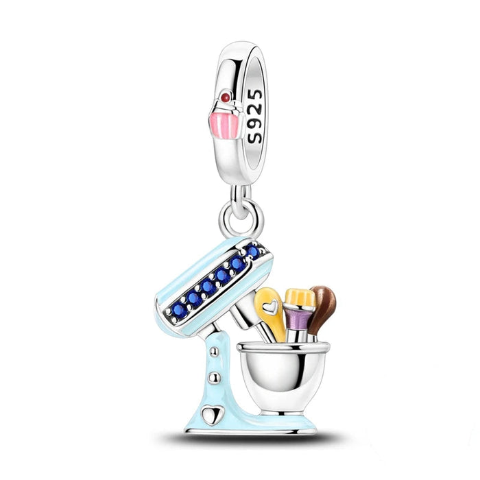 925 Sterling Silver Player Pendant For Women Diy Gift