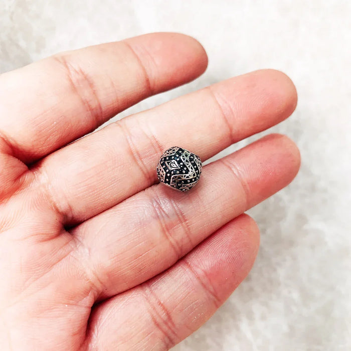 925 Sterling Silver Rebel Street Karma Charm Bead For European Jewelry