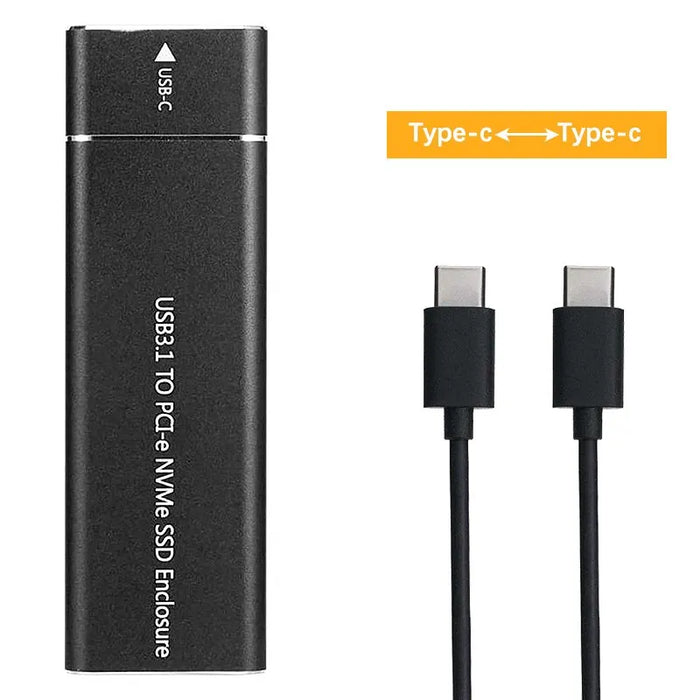 Nvme M.2 Ssd Enclosure Usb3.1 Type C Case