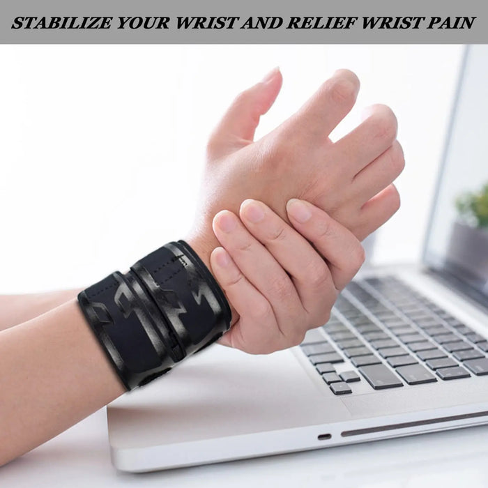 Fitness Wrist Compression Wraps Support For Weightlifting Basketball Tennis Pain Relief