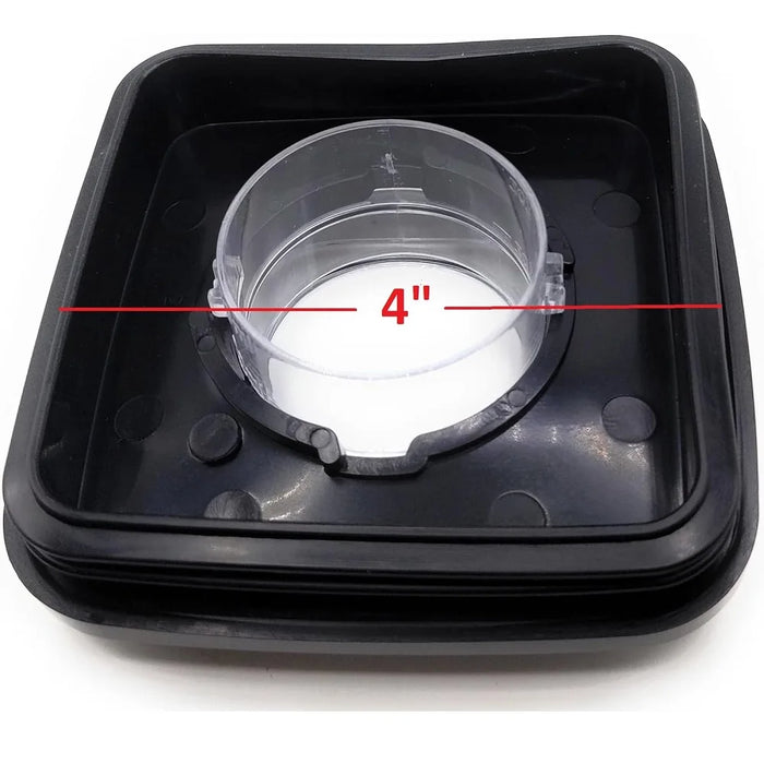 Repalcement Blender Square Lid 4665 Black Square Jar Lid And Center Cap Compatible With Oster And Osterizer Blenders 4"