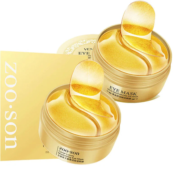 60 Piece Gold Crystal Collagen Eye Mask For Dark Circles & Bags