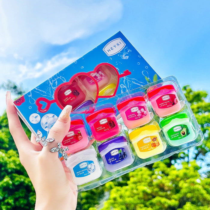 4 / 6 / 8 Piece Fruits Lip Balm Set Moisturizing Anti Cracking Skin Care