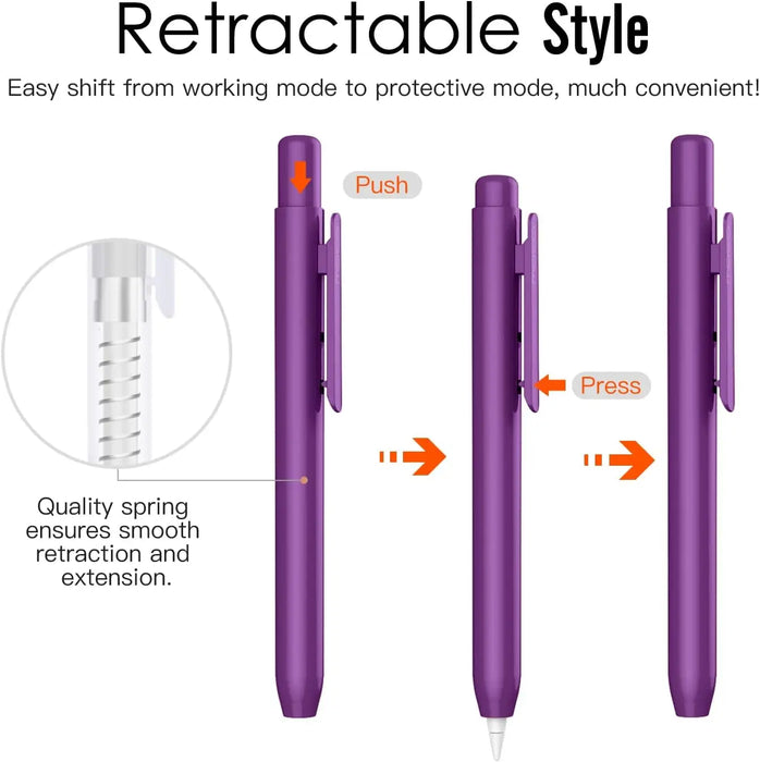 For Apple Pencil 1St Generation Retractable Protective Ipad Pencil Sleeve Skin Case