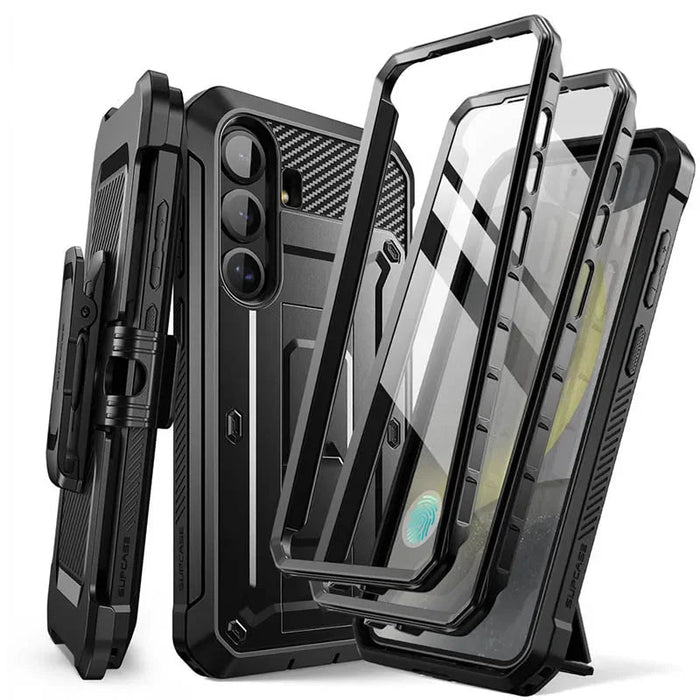 For Samsung Galaxy S25 Ub Pro Rugged Case With Built-In Screen Protector & Kickstand