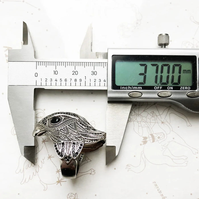 925 Sterling Silver Solid Elegant Falcon Cocktail Ring For Women & Men Free Shipping Fine Jewelry Europe Eagle Design