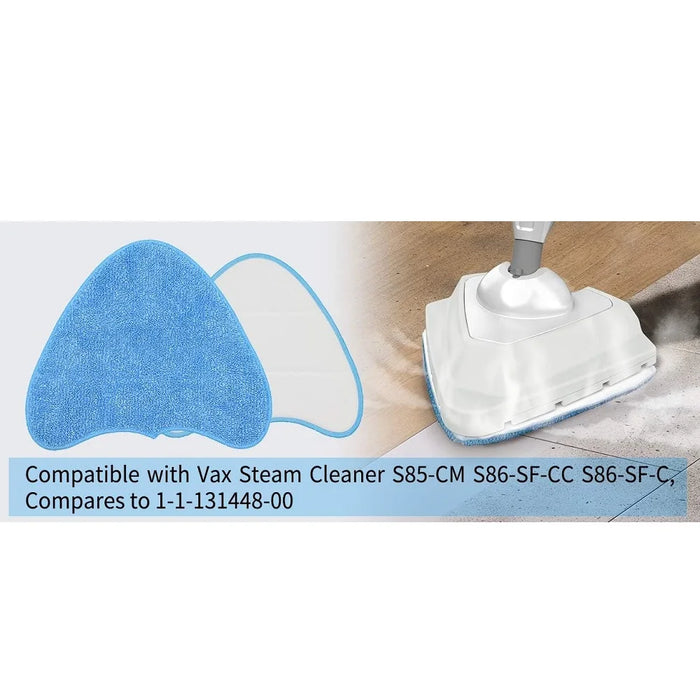 4 Pack Microfibre Cleaning Pads Compatible With Vax S85-Cm S86-Sf-P S86-Sf-T S86-Sf-C S86-Sf-P S86-Ccm-3 Steam Mop Pads