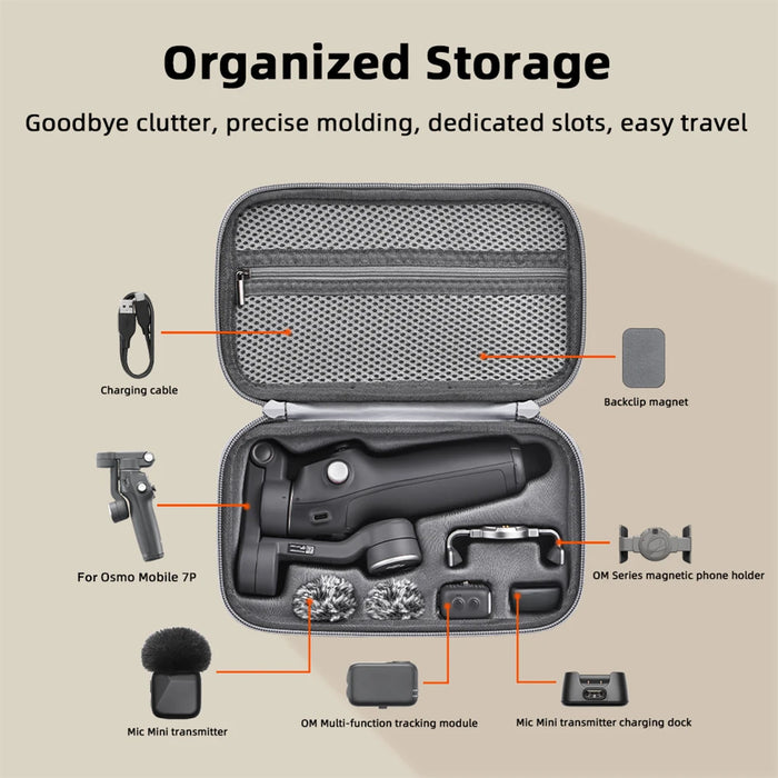 Storage Bag For Dji Osmo Mobile 7 / 7 Pro Carrying Case Waterproof Handheld Gimbal Portable Case Bag Gimbal Camera Accessories
