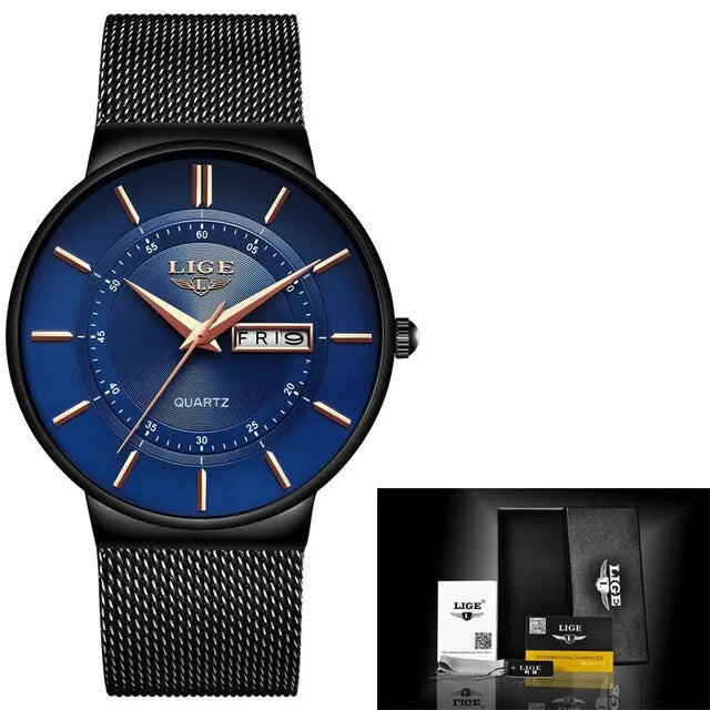 Ultra Thin Waterproof Mens Quartz Watch