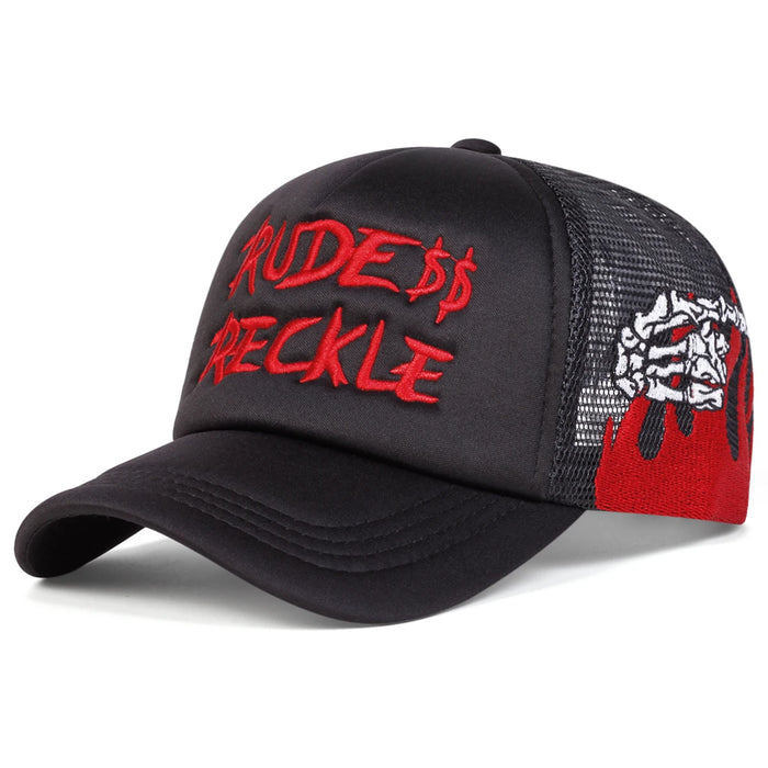 Rude Reckle Embroidered Baseball Cap Unisex Sun Hat