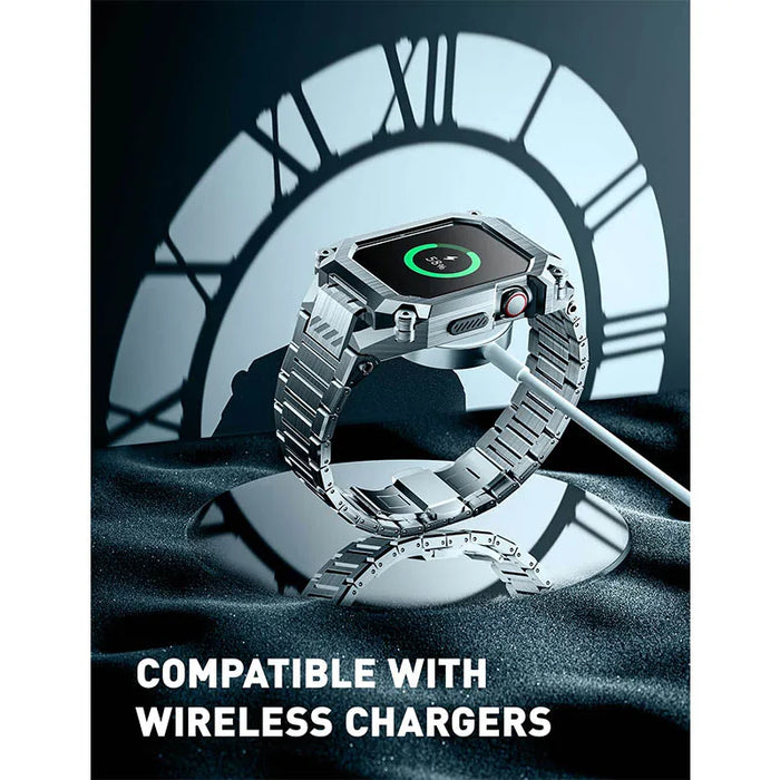 For Apple Watch 9 / 8 / 7 / 6 / 5 / 4 / Se2 / Se 45 / 44Mm Ub Steel Series Stainless Steel Metal Rugged Protective Case