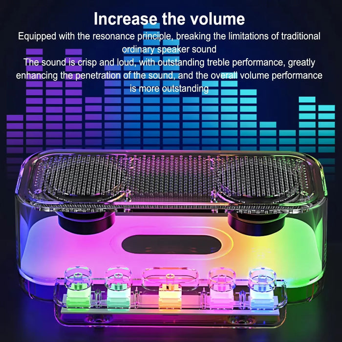 Hifi Bluetooth Speaker With Colourful Lights & Long Playtime