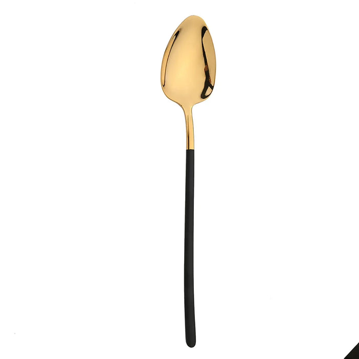 24 Piece Gold Stainless Steel Flatware Set