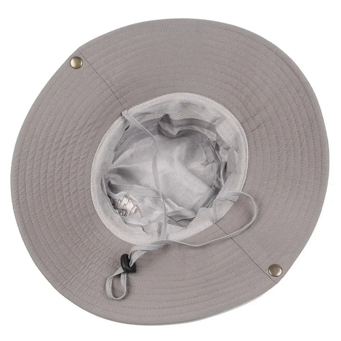 Uv Protection Wide Brim Bucket Hat For Men