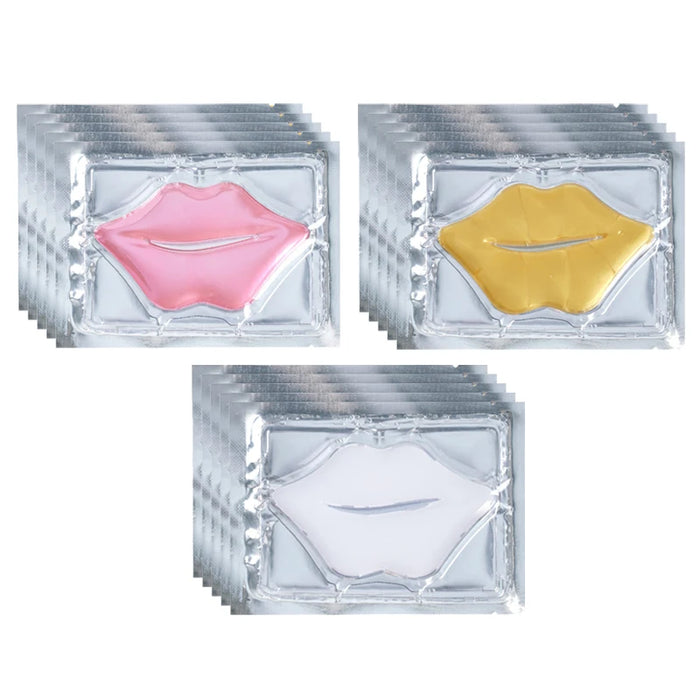 5 Piece Crystal Collagen Lip Mask For Plump Pink Lips Korean Beauty