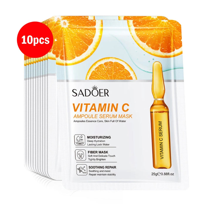 5 / 10 Piece 24K Gold Hyaluronic Acid Face Masks