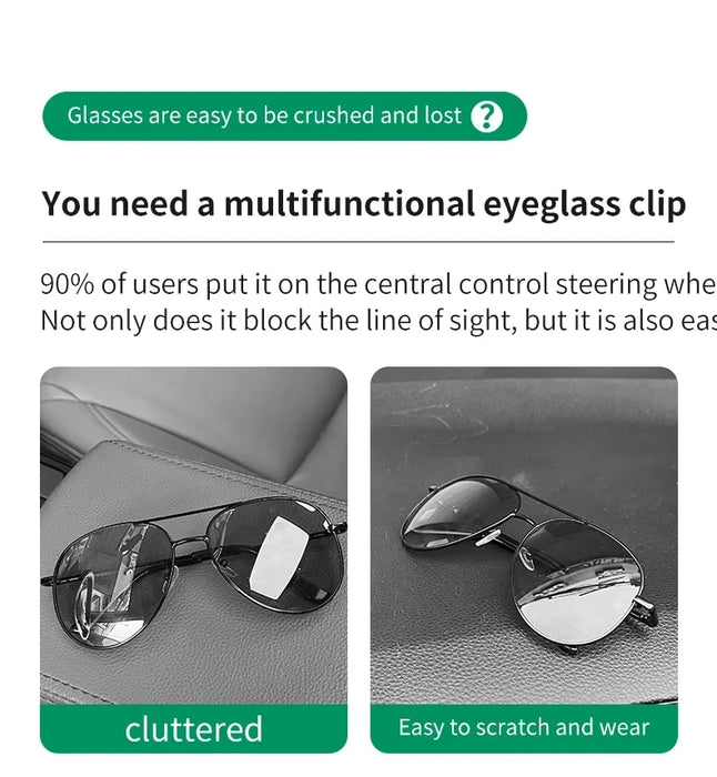 Car Eyeglass Holder For Tesla Model 3 Y X S Sunglasses Storage Clip