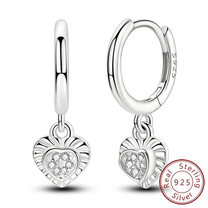 925 Sterling Silver Moissanite Earrings For Women Wedding Party Jewelry