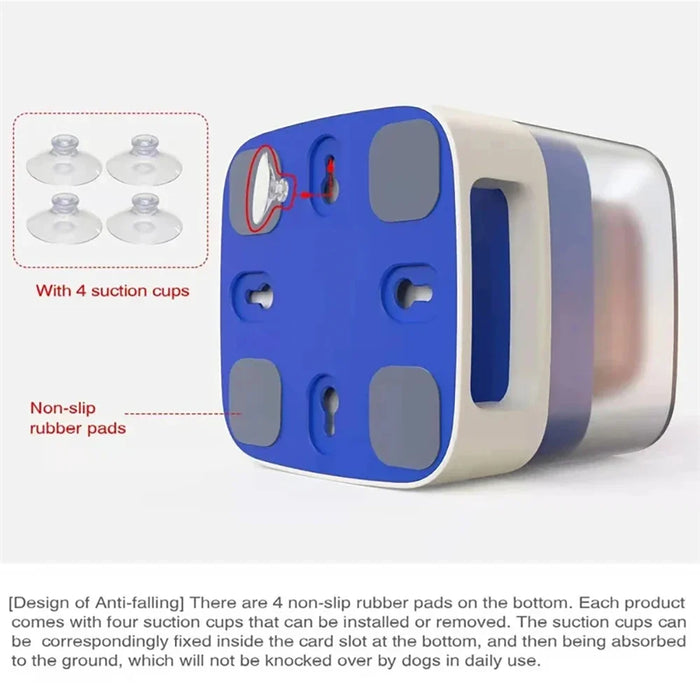 Transparent Anti Slip Pet Food Dispenser