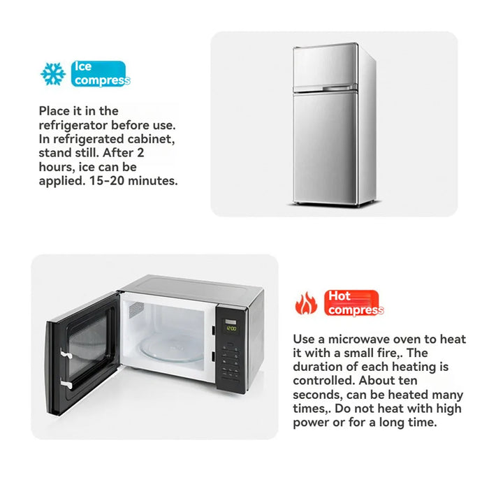 Hot & Cold Gel Ankle Sleeve Soft Touch Fabric Contoured Design