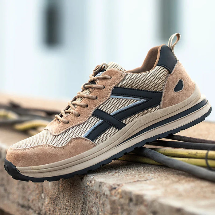 Mens Indestructible Steel Toe Work Shoes - Non Slip & Breathable