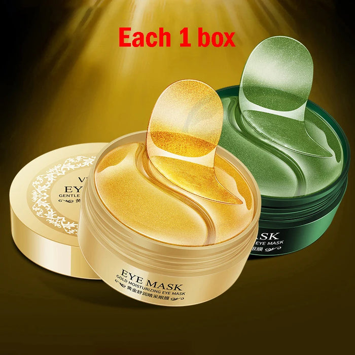 60 Piece Gold Collagen Eye Mask For Dark Circles & Bags