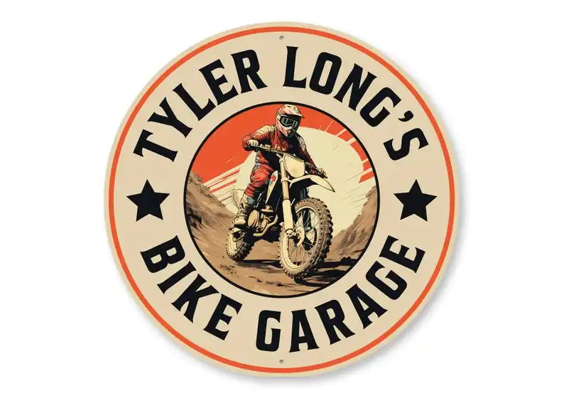 Custom Dirt Biker Sign Metal Decor