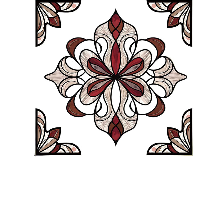 Geometric Pattern Pvc Window Stickers For Kitchen Decor