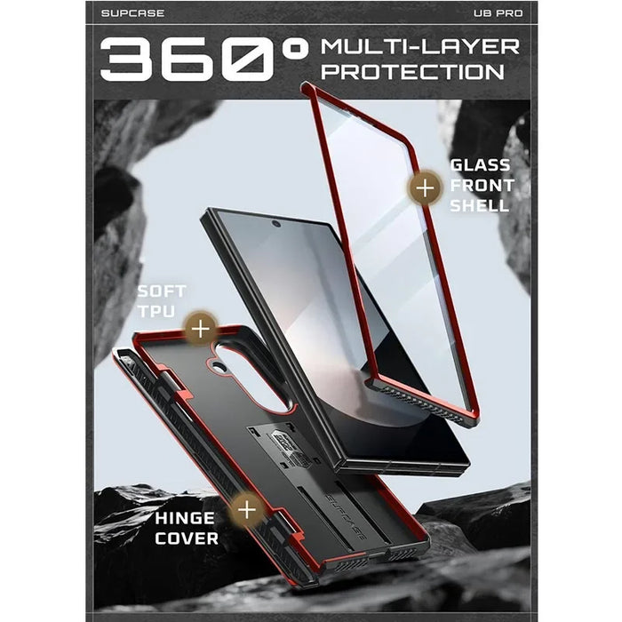 For Samsung Galaxy Z Fold 7 Ub Pro Full Shockproof Heavy Duty Rugged Phone Case With Built-In Screen Protector