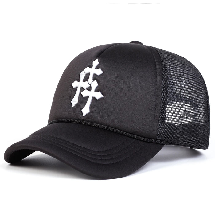 Embroidered Unisex Baseball Cap Adjustable Sun Hat For Spring / Summer