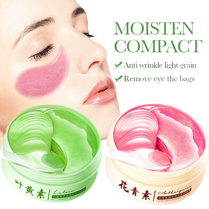 60 Piece Anthocyanin Lutein Eye Mask For Dark Circles & Anti Aging