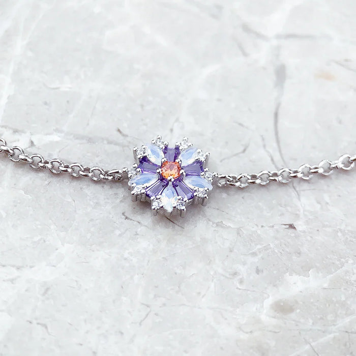 925 Sterling Silver Colourful Stone Bracelet Jewelry For Women