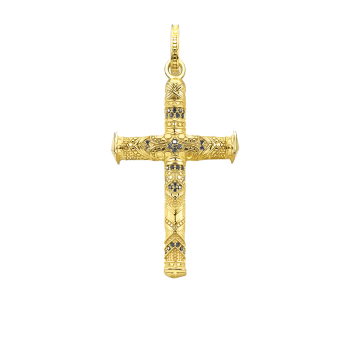 925 Sterling Silver Cross Pendant Ethnic Design Gift For Men & Women