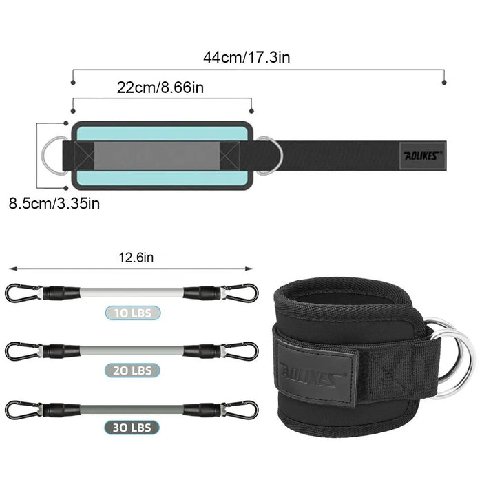 Ankle Resistance Bands Cuffs For Leg Workouts