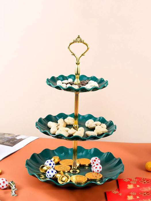 European Three Layer Cake Stand For Weddings And Parties