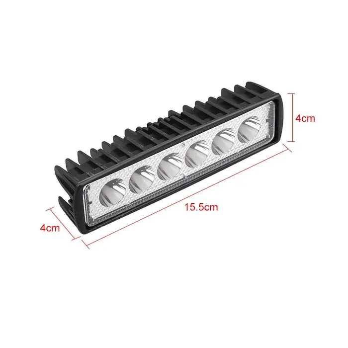6 Led Offroad Work Light 12V Flood Beam For Jeep Atv Suv 4X4