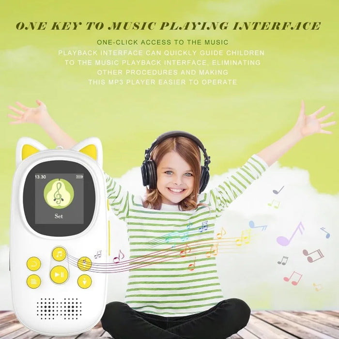 32Gb Bluetooth Mp3 Player For Kids Hd Speaker Voice Record Pedometer