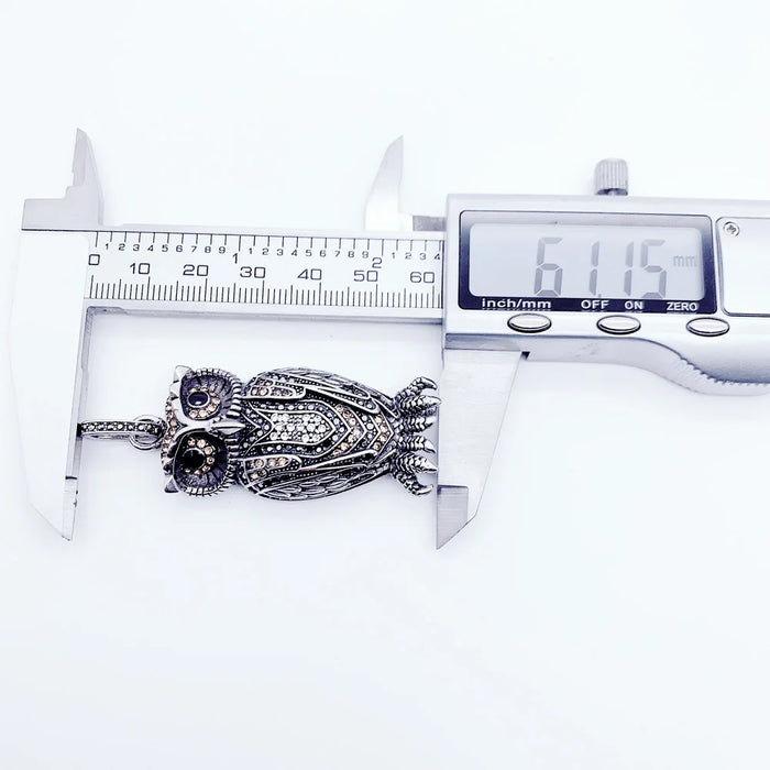 925 Sterling Silver Owl Pendant Fashion Jewelry For Women