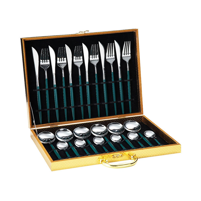 24 Piece High Grade Stainless Steel Tableware Set In Gift Box