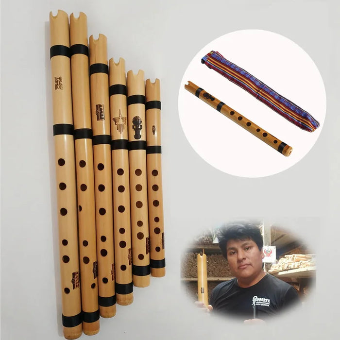 Ethnic Bamboo Quena Flute For Adults