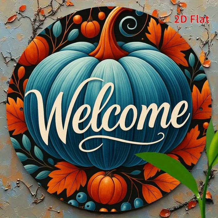 Autumn Welcome Sign 2D Flat Print For Bedroom Dining Or Living Room