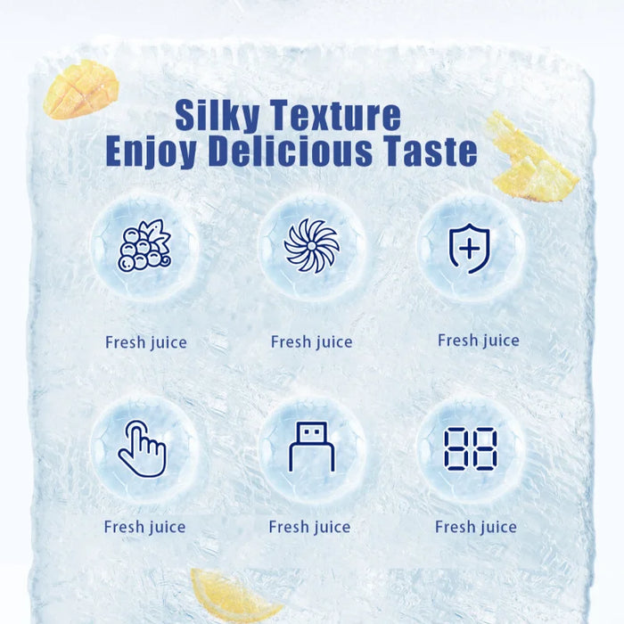 Portable 10-Blade Juicer With Led Display