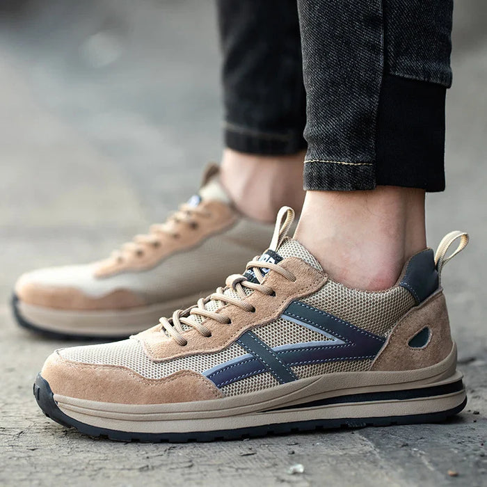 Mens Indestructible Steel Toe Work Shoes - Non Slip & Breathable