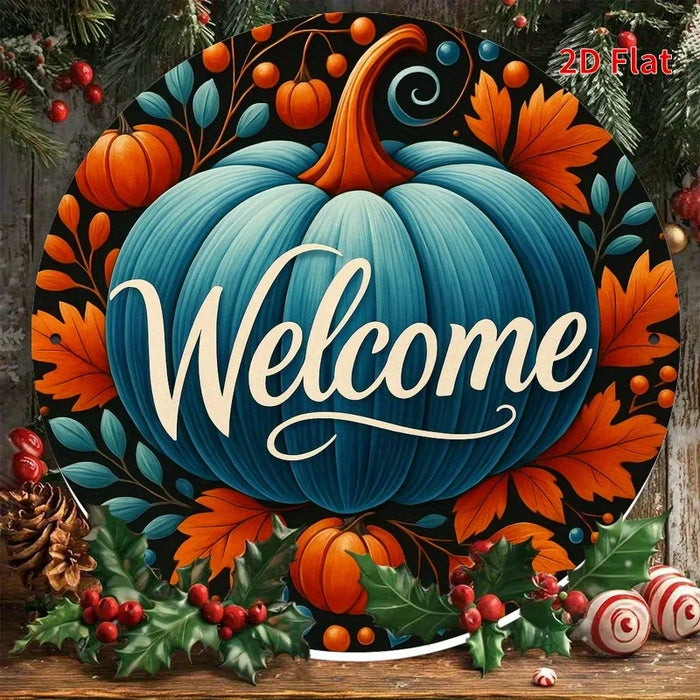 Autumn Welcome Sign 2D Flat Print For Bedroom Dining Or Living Room