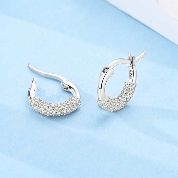 925 Sterling Silver Moissanite Earrings For Women Wedding Party Jewelry