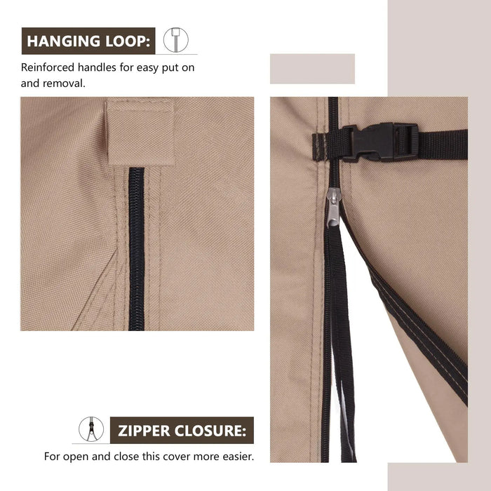 Waterproof Outdoor Chair Cover For Garden Furniture 114 X 84 X 173 Cm